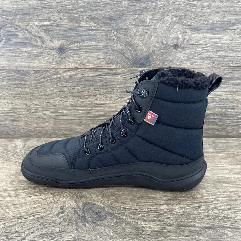 Vivobarefoot Gobi Hiber M Mens 9 Black Obsidian Primaloft Barefoot Winter Boots